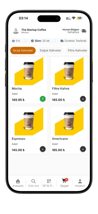 Mobil Ürün Listeleme