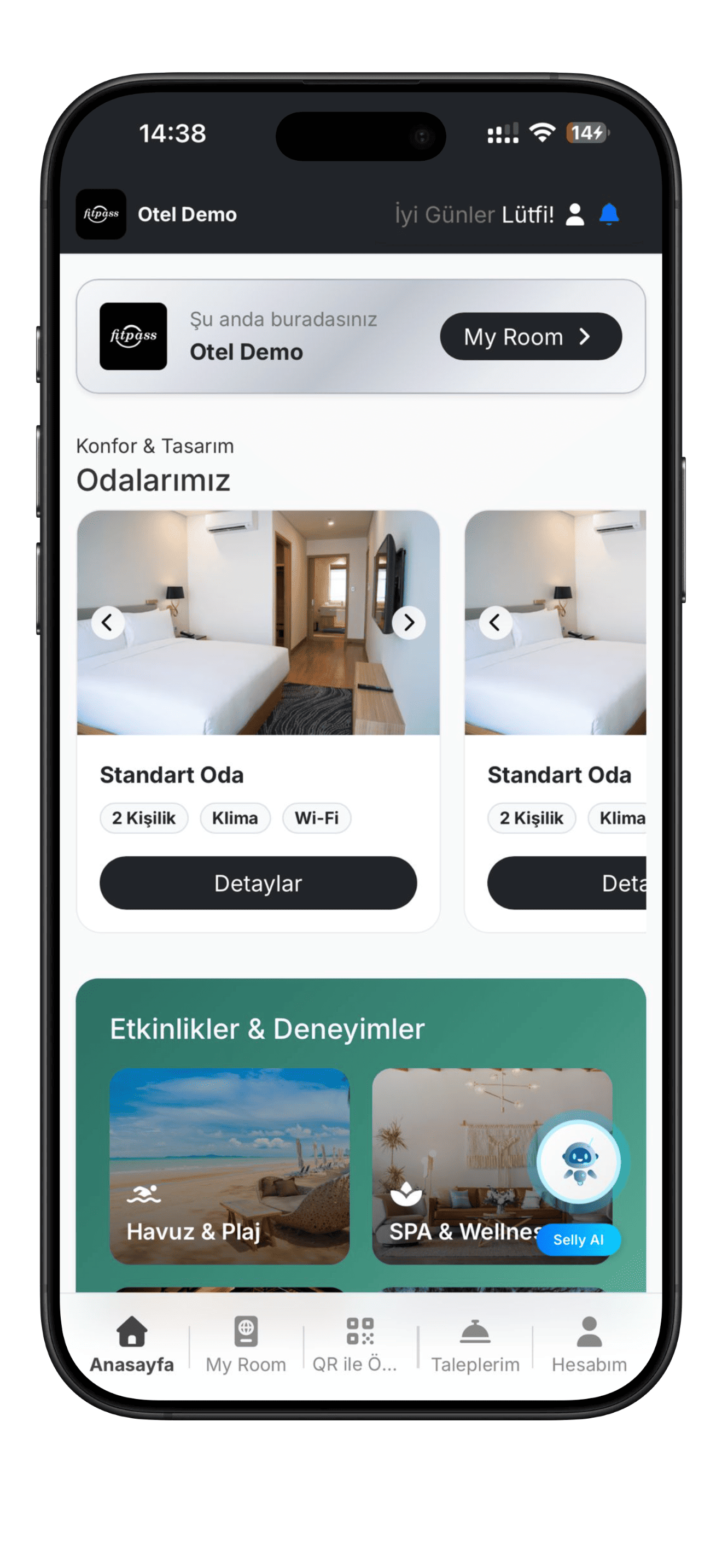 Otel online sipariş sistemi